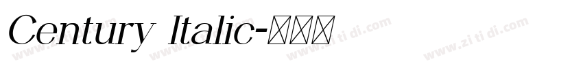 Century Italic字体转换